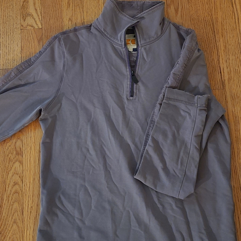Boss Orange Distressed Half Zip Pullover